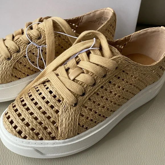 Woven textile raffia sneakers - Picture 6 of 6